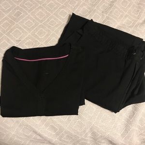 Healing Hands Scrub Set in Black